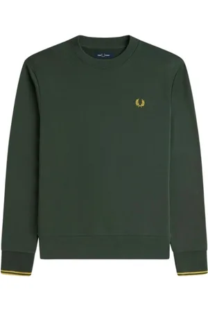 Fred Perry Sweatshirts, male, , XL, Dark Crewneck Jumper