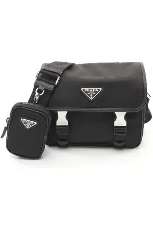 Prada Pre-owned Cross Body Bags, male, , ONE SIZE, Pre-owned Canvas crossbody-bags