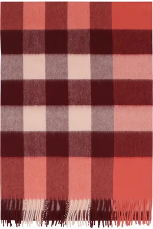 Burberry Luxury Cashmere Scarf with Frayed Hem