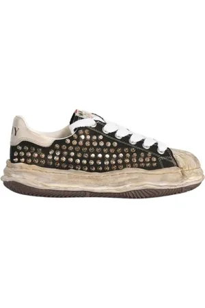 MIHARA YASUHIRO Canvas Blakey Trainers with Studs