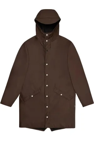 Rains Long Waterproof Jacket with Hood
