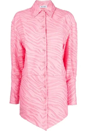 The Attico Shirt Dresses, female, , XS, Zebra-Patterned Shirt Dress
