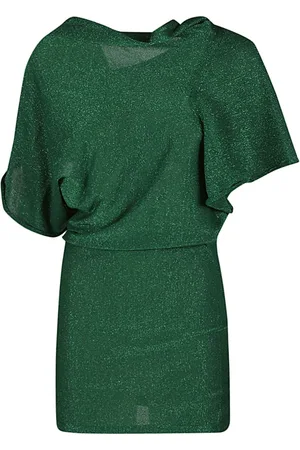 CIRCUS HOTEL Short Dresses, female, , S, Asymmetrical Lurex Dress