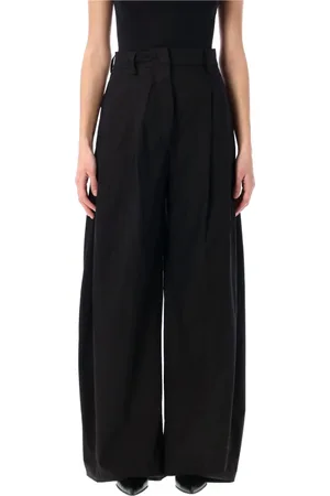 Thelatest Wide Trousers, female, , XS, Wide Leg Cotton Trousers
