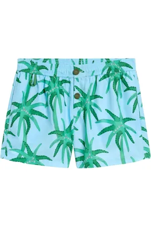 Jacquemus Beachwear, male, , M, Blue Print Bermuda Shorts
