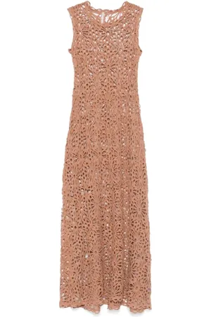 Norma Kamali Maxi Dresses, female, , M, Sheer Swing Maxi Dress