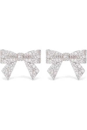Shushu/Tong Earrings, female, , ONE SIZE, Crystal Embellished Silver Earrings