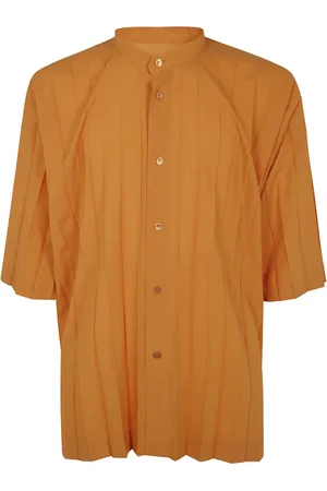 Issey Miyake Short Sleeve Shirts, male, , M, Stylish Edge Shirt