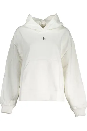 Calvin Klein Cotton Brushed Hooded Jumper with Central Pocket