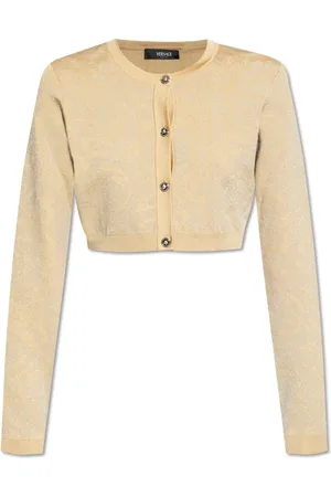 VERSACE Cardigans, female, , XS, Cardigan with logo