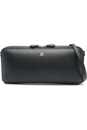 Courrèges Leather Baguette Bag with Zipper