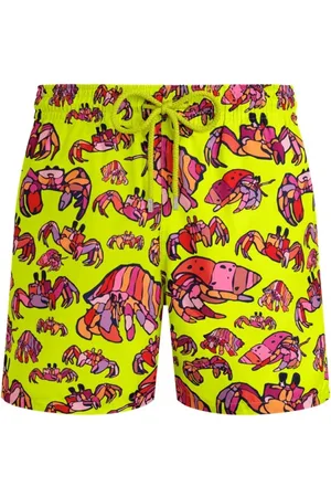 Vilebrequin Beachwear, male, , M, Ultralight and packable Hermit Crabs swim shorts for men