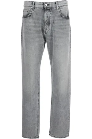 Icon Denim Straight Jeans, male, , W36, Baggy Jeans in Grey