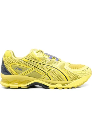 Asics Sneakers, male, , 10 1/2 UK, Citron Lace-Up Trainers