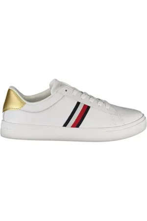 Tommy Hilfiger Sneakers, female, , 5 UK, Luxury Gold Detail Leather Trainers