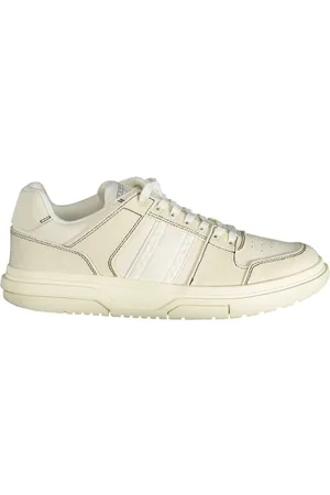 Tommy Hilfiger Sneakers, male, , 8 UK, Polyester Trainers with Lace-Up, Contrast Details, Logo