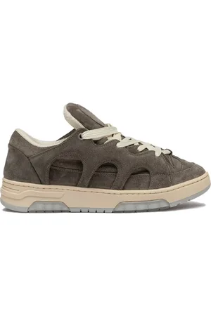 PAURA Grey Suede Trainers Handcrafted in Italy