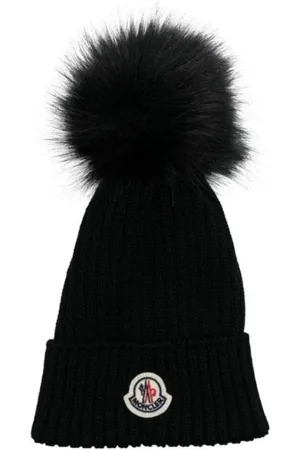 Moncler Beanies, unisex, , M, Kids Fur Bobble Hat in