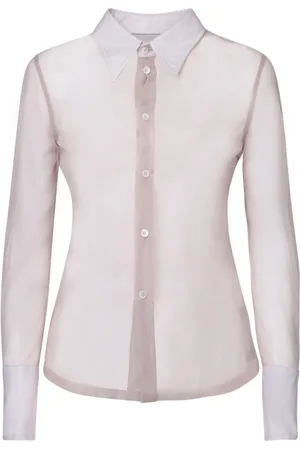 Maison Margiela Shirts, female, , XS, Pointed Collar Button-Up Shirt