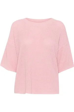 Part Two Round-neck Knitwear, female, , L, Linen Cotton Relaxed Fit Jumper