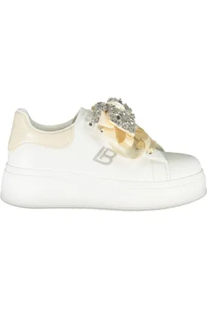 Laura Biagiotti Sneakers, female, , 4 UK, Elegant Rhinestone Wedge Heel Trainers
