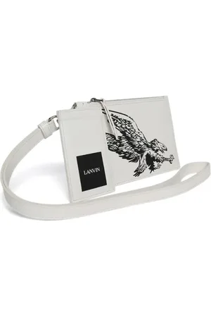 Lanvin Wallets & Cardholders, male, , ONE SIZE, Printed Leather Pouch Wallet