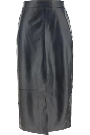 arma leder Midi Skirts, female, , 2XS, Monochrome Paneled Skirt with Front Slit