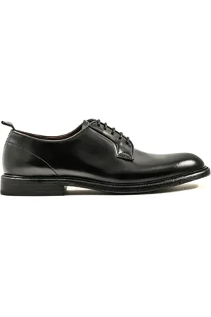 Green george Derby Flat Shoes