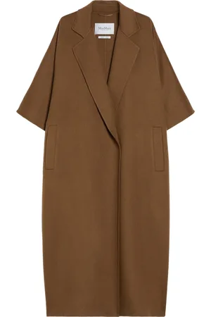 Max Mara Single-Breasted Coats, female, , S, Stylish Leather Gitano Handbag