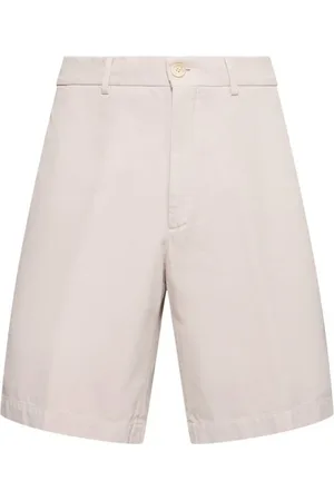 Brunello Cucinelli Stone Cotton Twill Resort Shorts