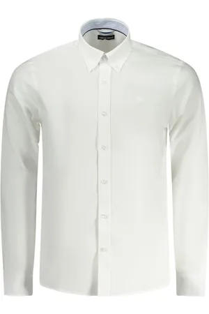 North Sails Formal Shirts, male, , XL, Embroidered Cotton Shirt with Contrast Cuffs