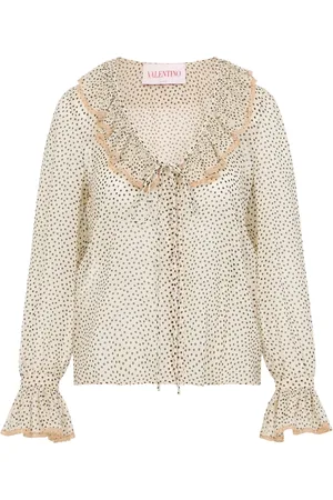 VALENTINO Silk Shirt Nude & Neutrals