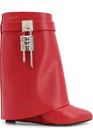 Givenchy Wedges, female, , 3 UK, Leather ankle boots with wedge heels