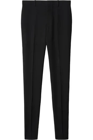 OFF-WHITE Suit Trousers, male, , L, Wool Skinny Trousers with Flared Hem