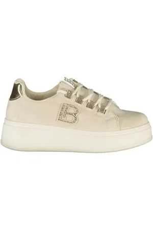 Laura Biagiotti Sneakers, female, , 4 UK, Rhinestone Embellished Wedge Heel Trainers