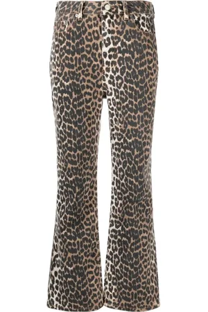 Ganni Wide Trousers, female, , W28, Denim Cropped Trousers