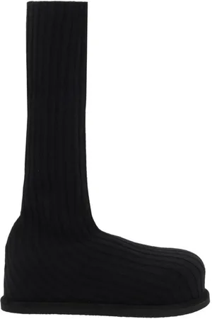 Amina Muaddi Winter Boots, female, , 5 UK, Ribbed Wool Stretch Boots