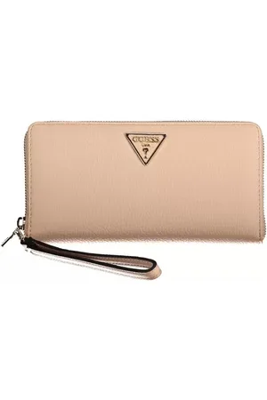 Guess Pink Wallet with Zipper and Multiple Compartments