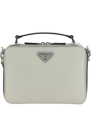 Prada Handbags, male, , ONE SIZE, Elegant Leather Shoulder Bag with Adjustable Strap