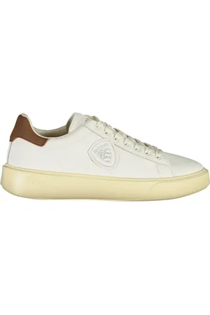 Blauer Sneakers, male, , 6 UK, Leather Sports Sneaker with Brown Accents