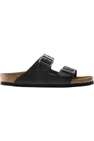 Birkenstock Sliders, male, , 8 UK, Classic Arizona Oiled Leather Sandals