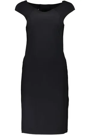 Patrizia Pepe Midi Dresses, female, , XS, Classic Dress with Wide Straps and Boat Neck