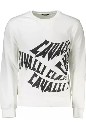 Roberto Cavalli Elegant Brushed Logo Sweatshirt