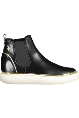 U.S. Polo Assn. Chelsea Boots, female, , 6 UK, Elegant Low Booties with Elastic Side Panels
