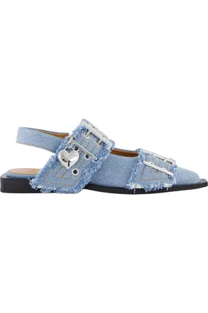 Ganni Chunky Buckle Ballerina in