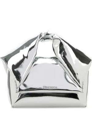 J.W.Anderson Silver Leather Twister Handbag