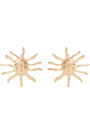 Cult Gaia Sun Motif Gold Earrings Pair