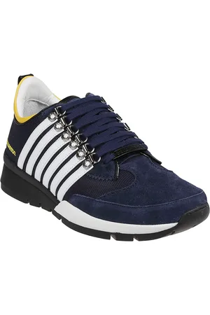 Dsquared2 Sneakers, male, , 6 UK, Legendary Navy/Bianco/Giallo Trainers