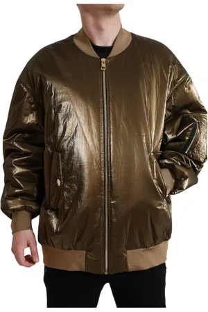 Dolce & Gabbana Full Zip Nylon Bomber Jacket