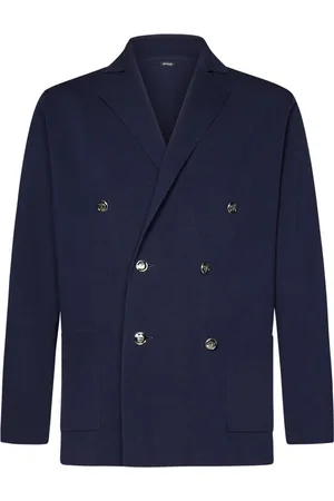 Kiton Double-Breasted Blazer Outerwear
